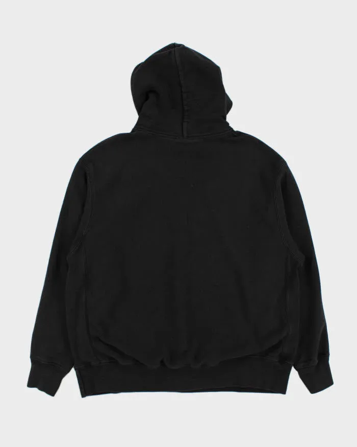 00s Champion Black Reverse Weave Hoodie - XL