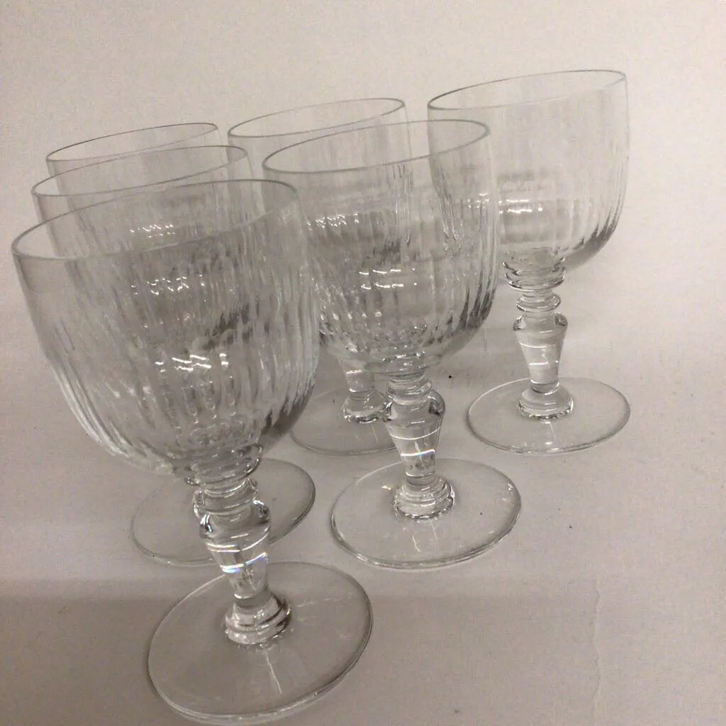 6 Baccarat Renaissance Water Goblets