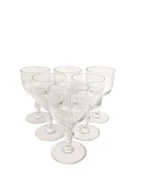 6 Baccarat Renaissance Water Goblets