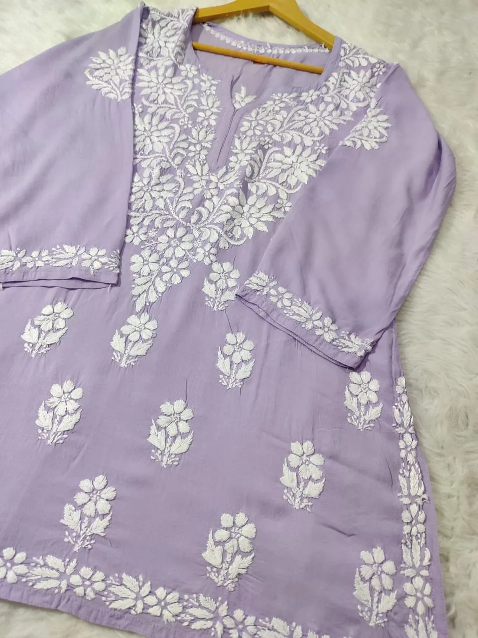 Aabha Premium Modal Chikankari Top