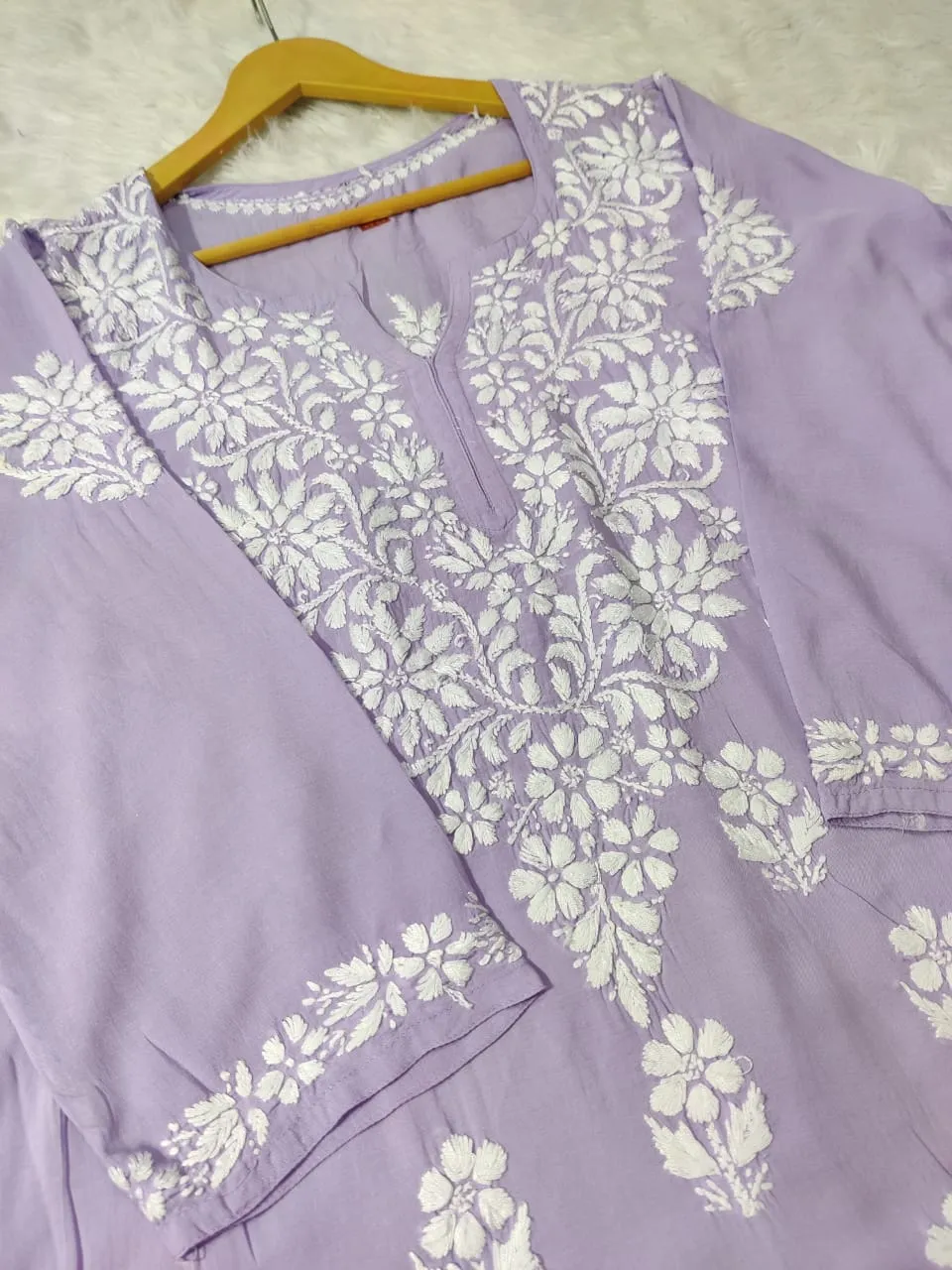 Aabha Premium Modal Chikankari Top