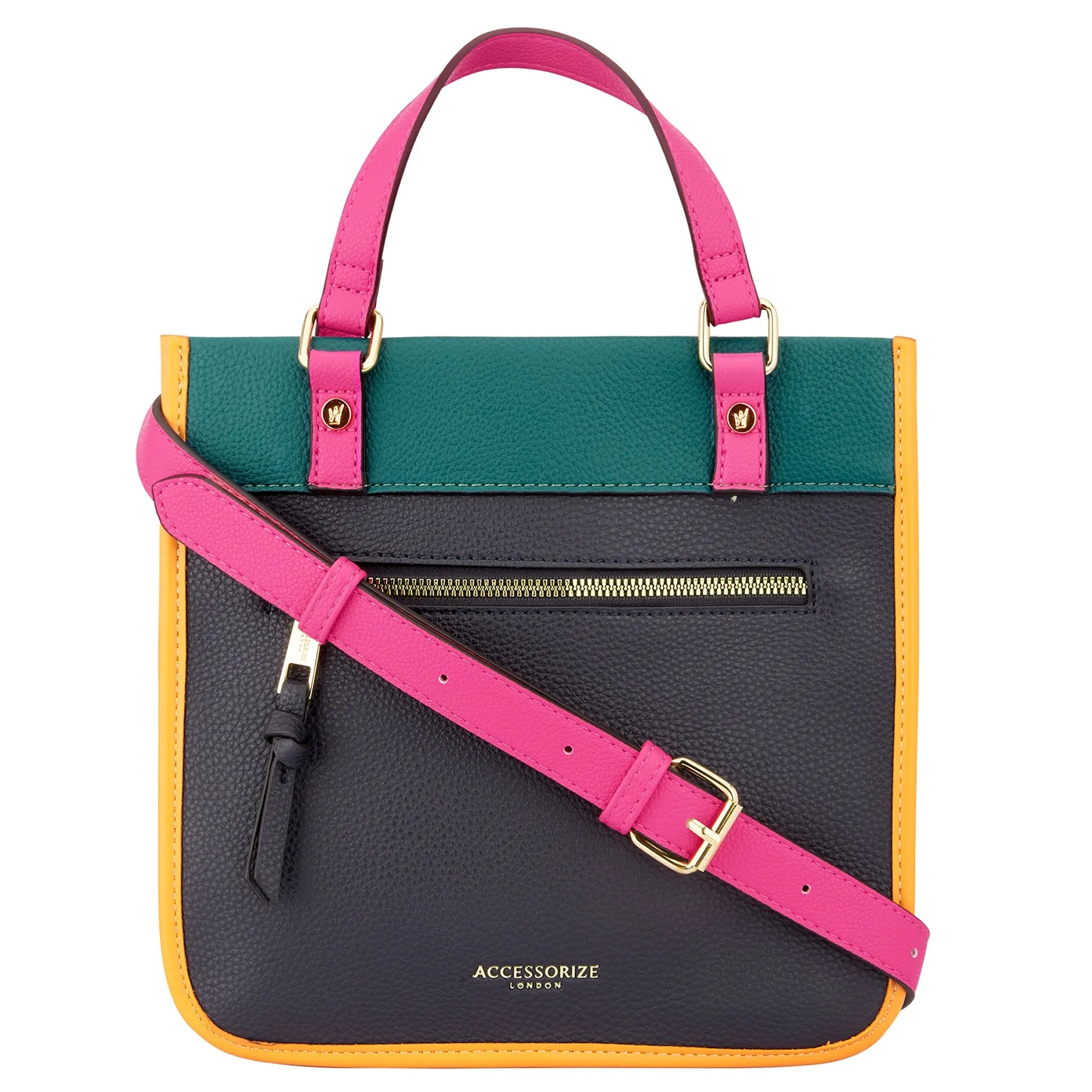 Accessorize London Women's Multi Mini Colour Block Handheld Bag