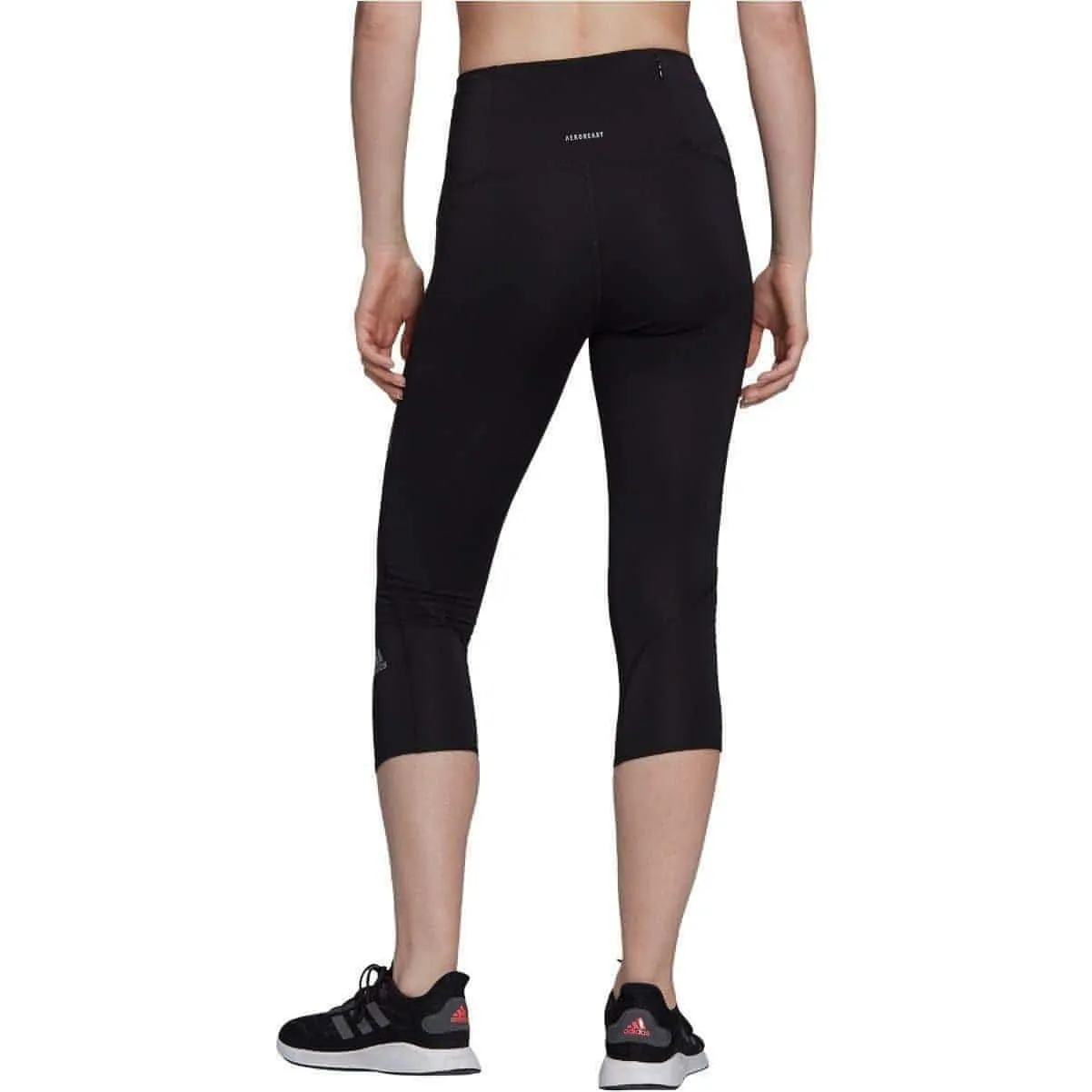 adidas Own The Run Womens 3/4 Capri Running Tights - Black