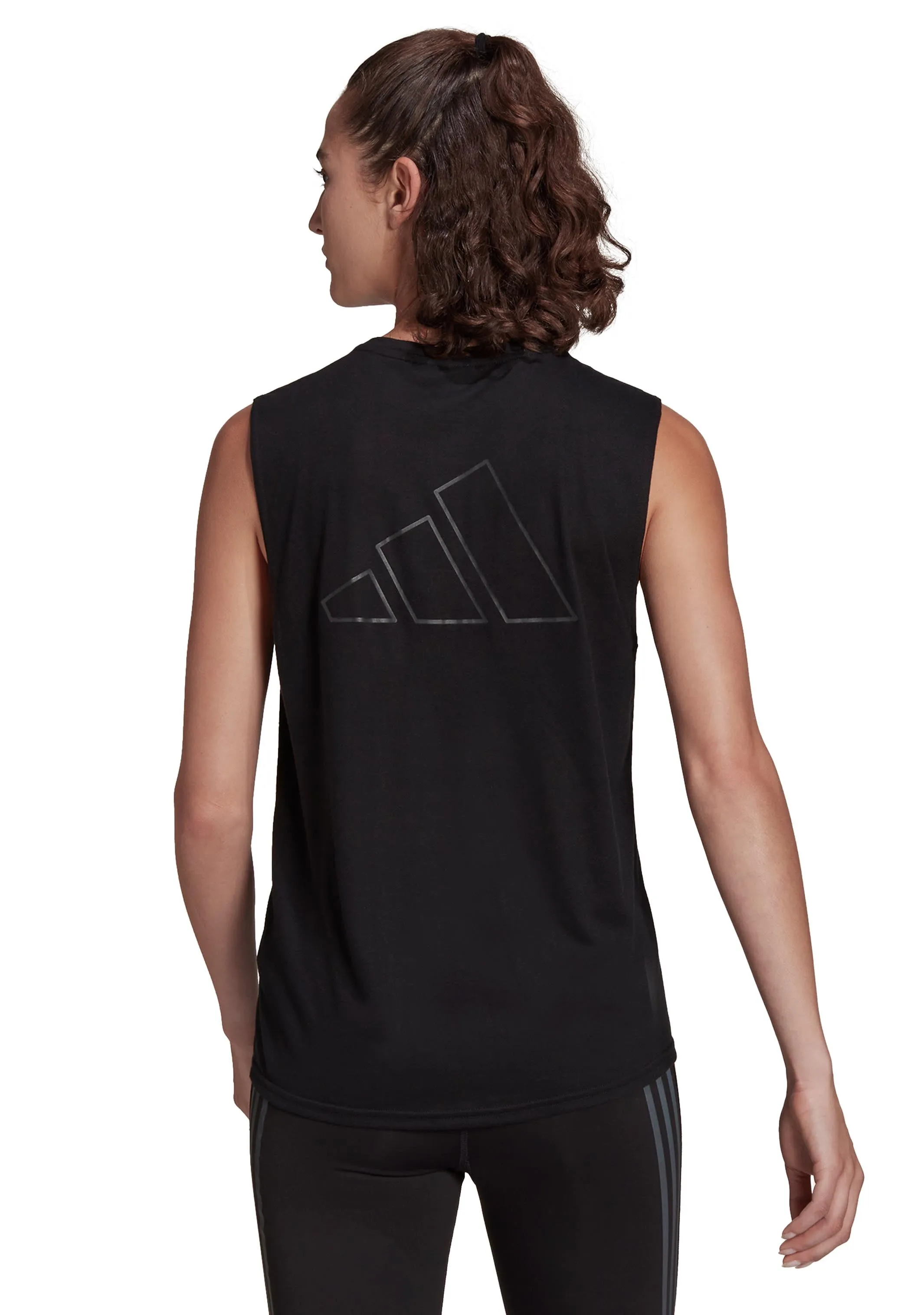 Adidas Womens Adi Run Icons Running Tank <BR> HE3347