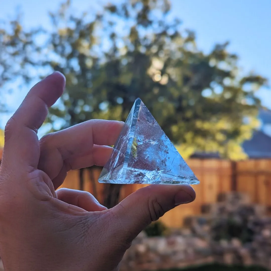 Amazing Clarity Natural Brazilian Quartz Platonic Solids 6 piece Set ~Tucson Exclusive Large Carved Sacred Geometry Set Clear Quartz from Brazil