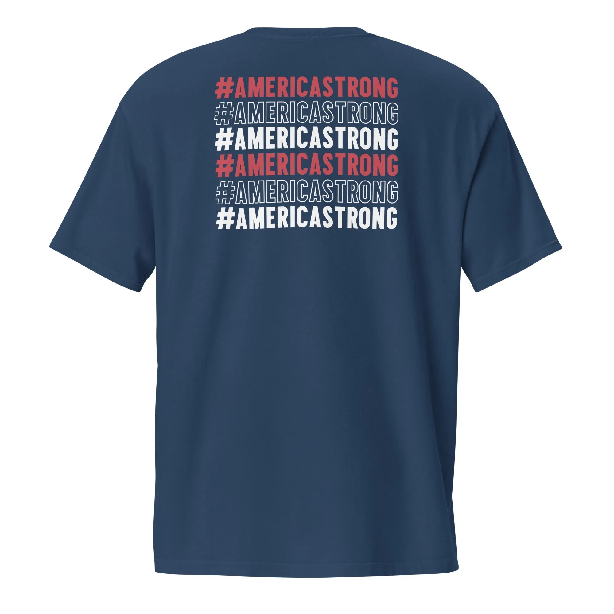 #AmericaStrong Unisex Pocket Tee