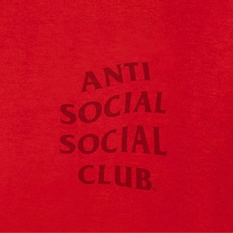 Anti Social Social Club Cancelled Tee (Tonal Red)