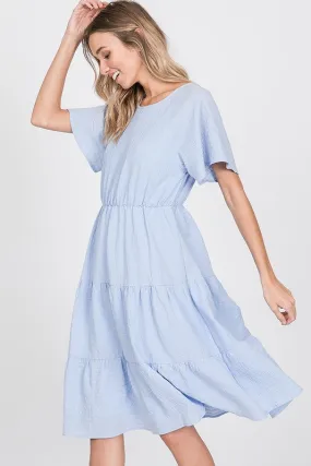 Aubrey Woven Dress in Sky