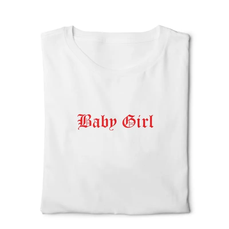 Baby Girl - Digital Graphics Basic T-shirt White