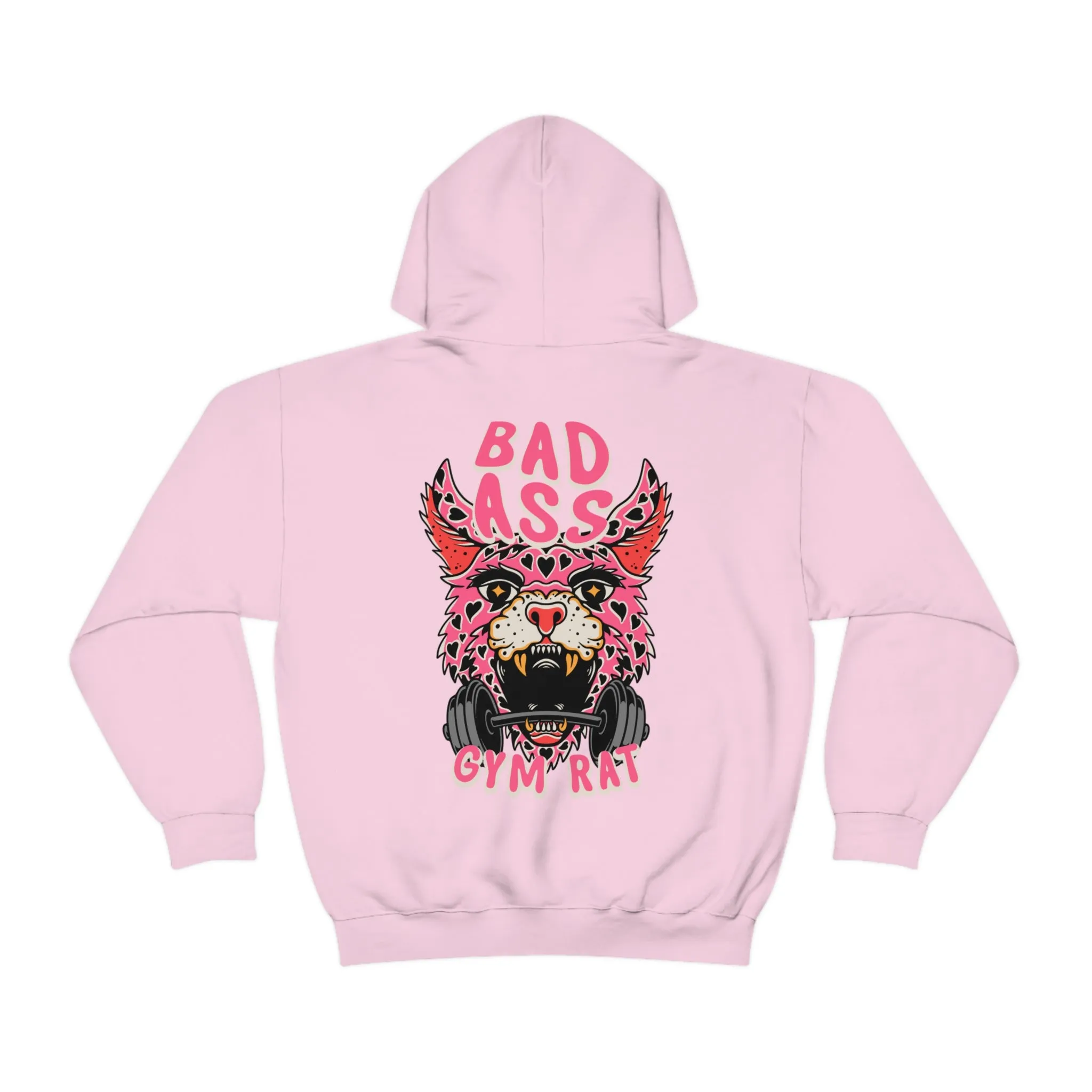 BADASS GYM RAT  -HOODIE