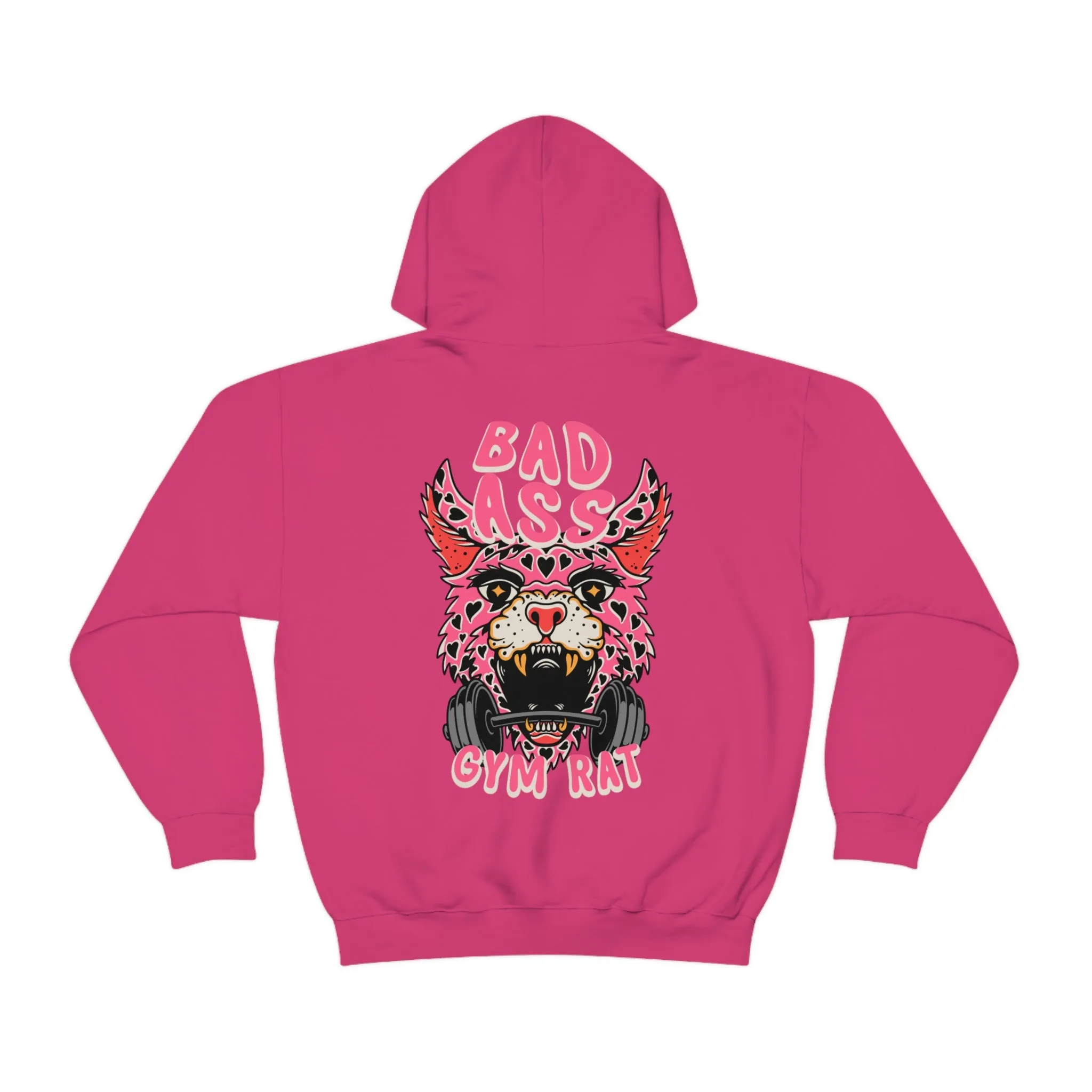 BADASS GYM RAT  -HOODIE