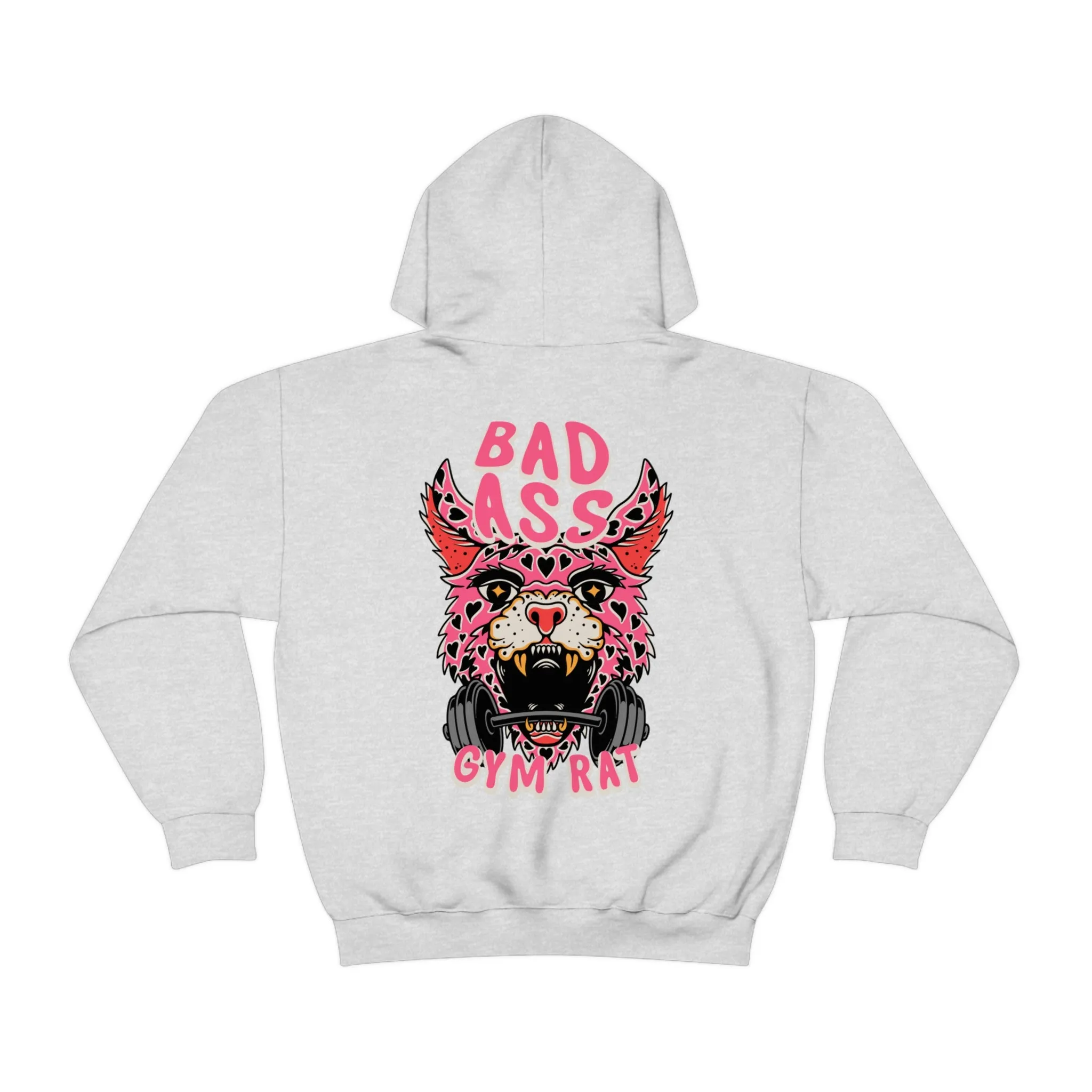 BADASS GYM RAT  -HOODIE