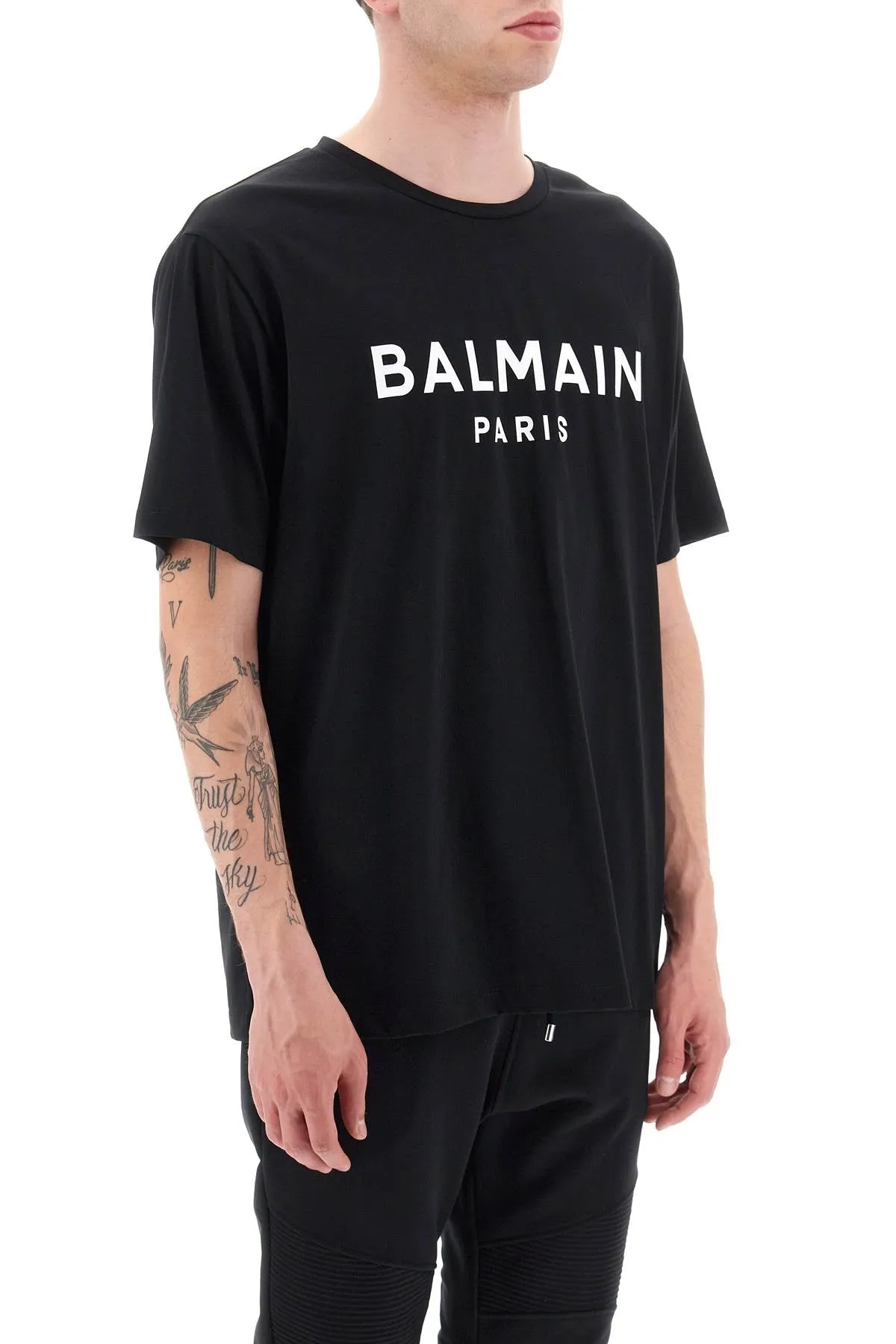 BALMAIN logo print t-shirt