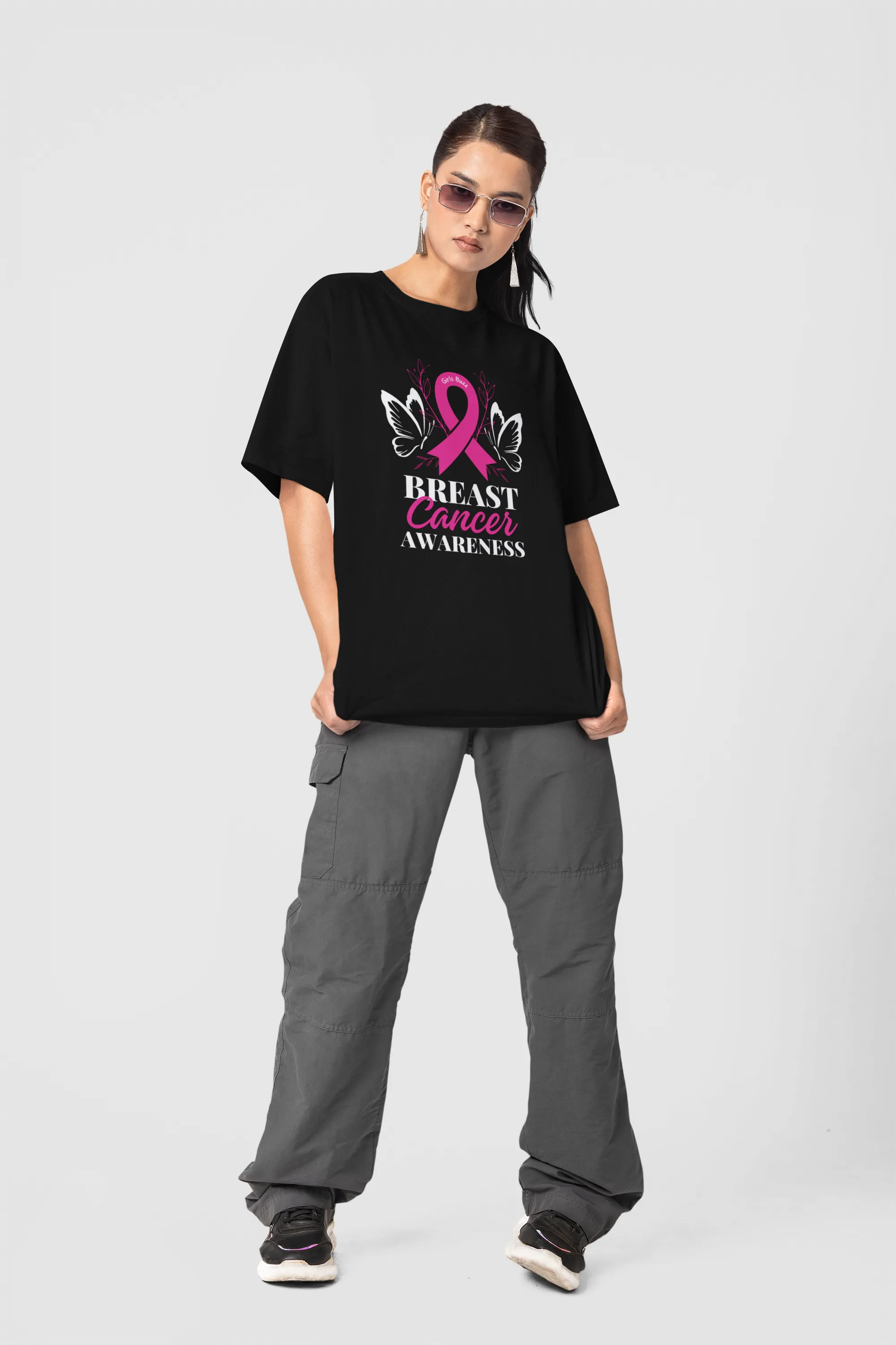 Breast Cancer Awareness Oversized T-shirt