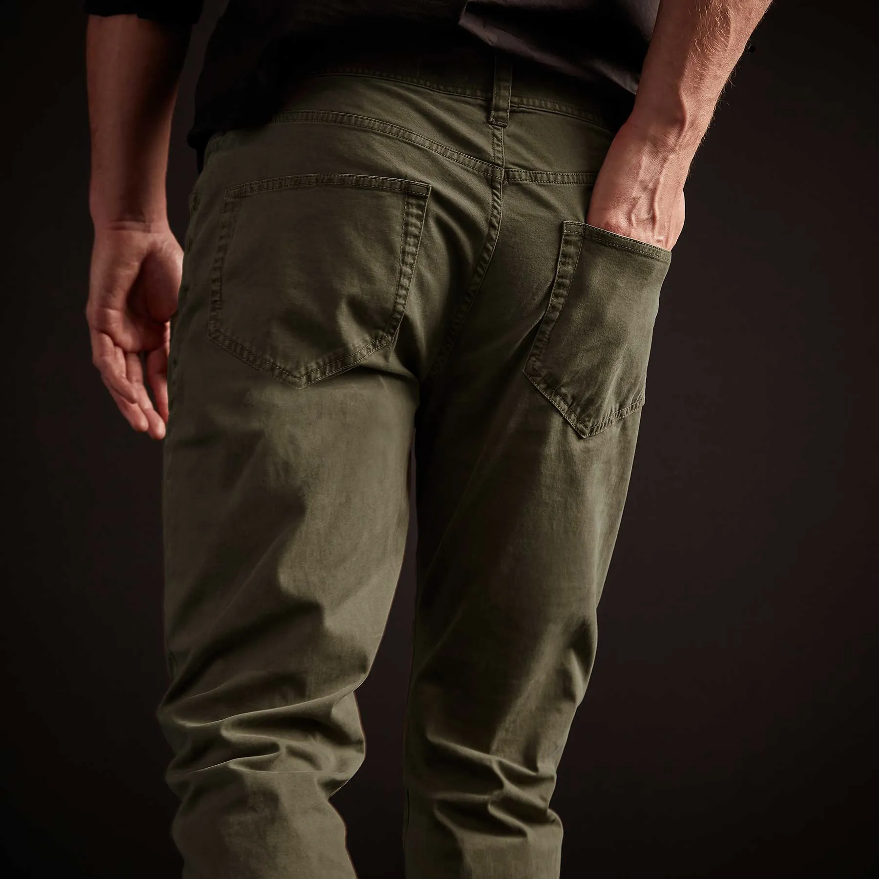 Brushed Twill 5 Pocket Pant - Old Whiskey Pigment