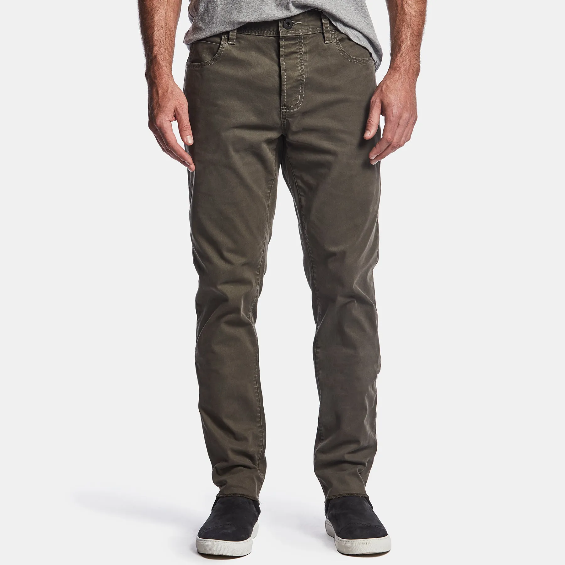 Brushed Twill 5 Pocket Pant - Tent Pigment