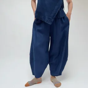 Bryn Walker | Linen Oliver Pant in Blueberry