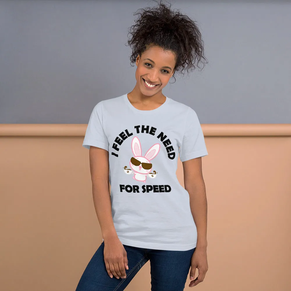 Bunny's Need For Speed Unisex t-shirt