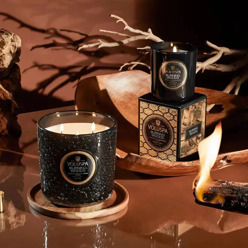 Burning Woods Luxe Candle