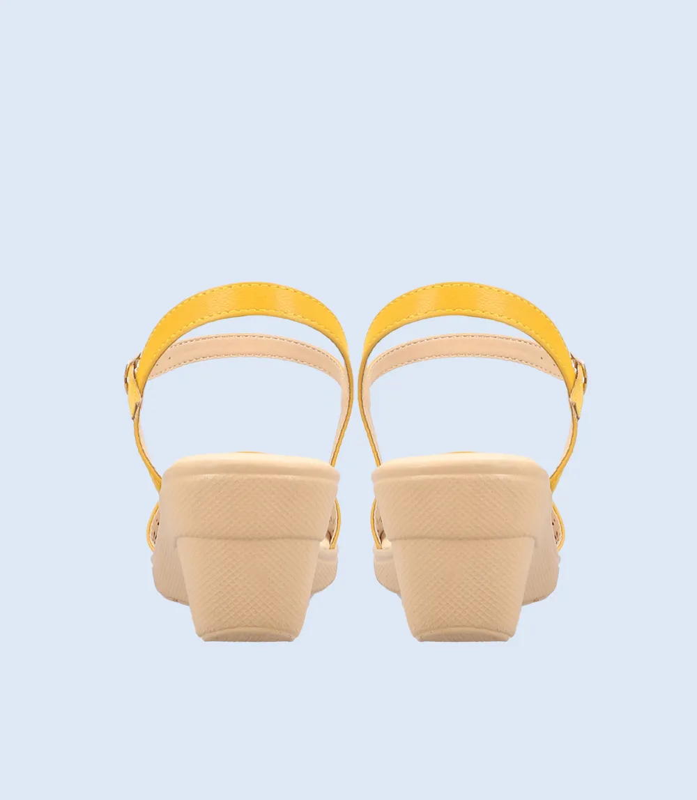 BW9261-MUSTARD-Women Comfort Sandal