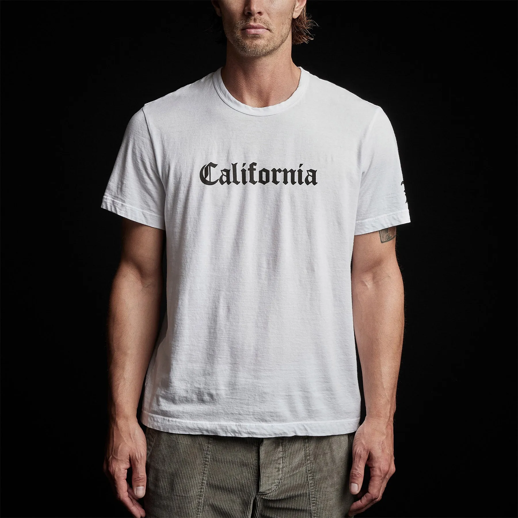 CA Gothic Short Sleeve Crew - White