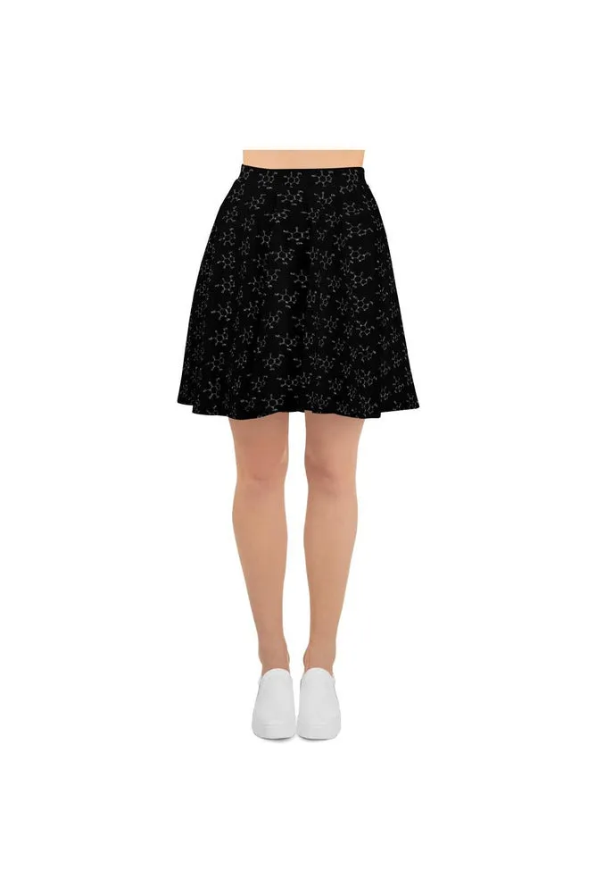 Caffeine Molecule Skater Skirt