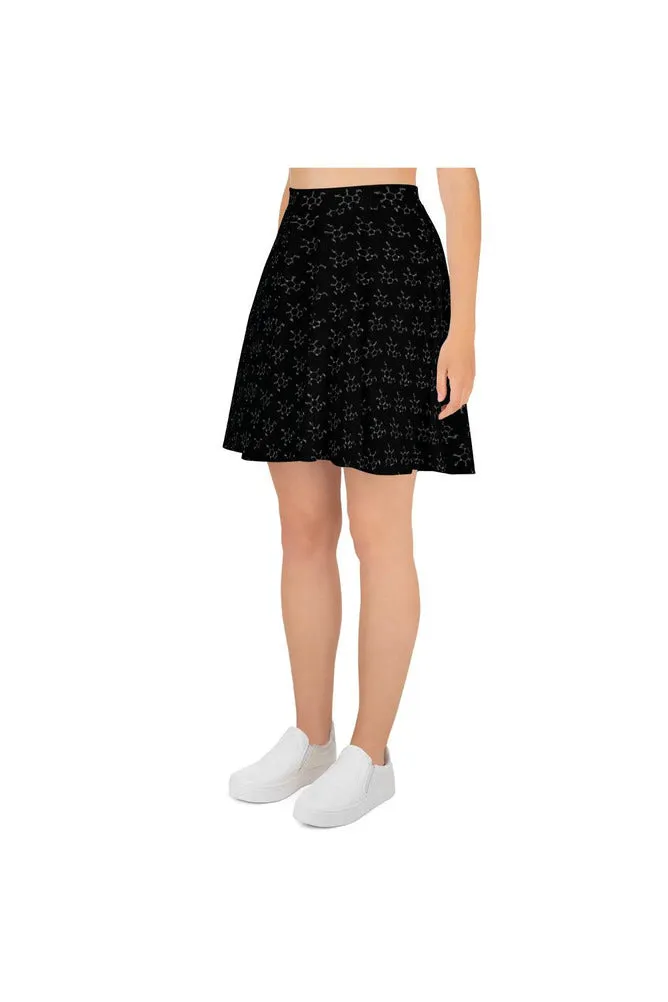 Caffeine Molecule Skater Skirt