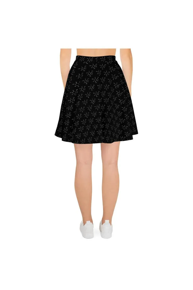 Caffeine Molecule Skater Skirt