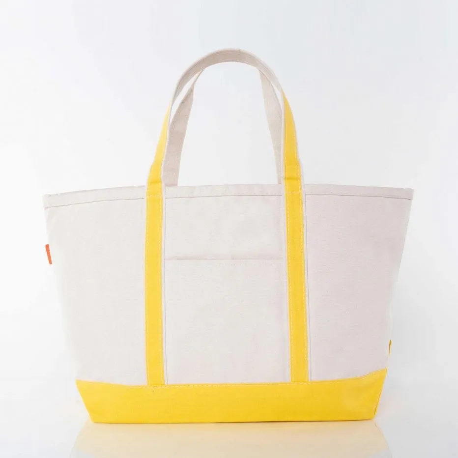 Canvas Large Boat Tote  - (five colorways)