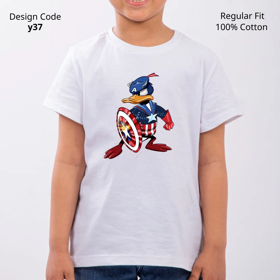 Captain America T-shirt ( Design Y37 )