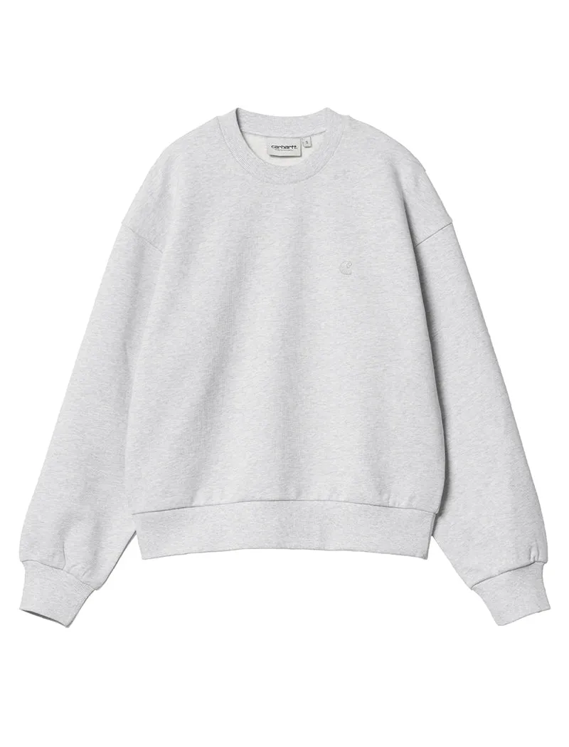 Carhartt WIP Womens Casey Sweatshirt Ash Heather / Silver