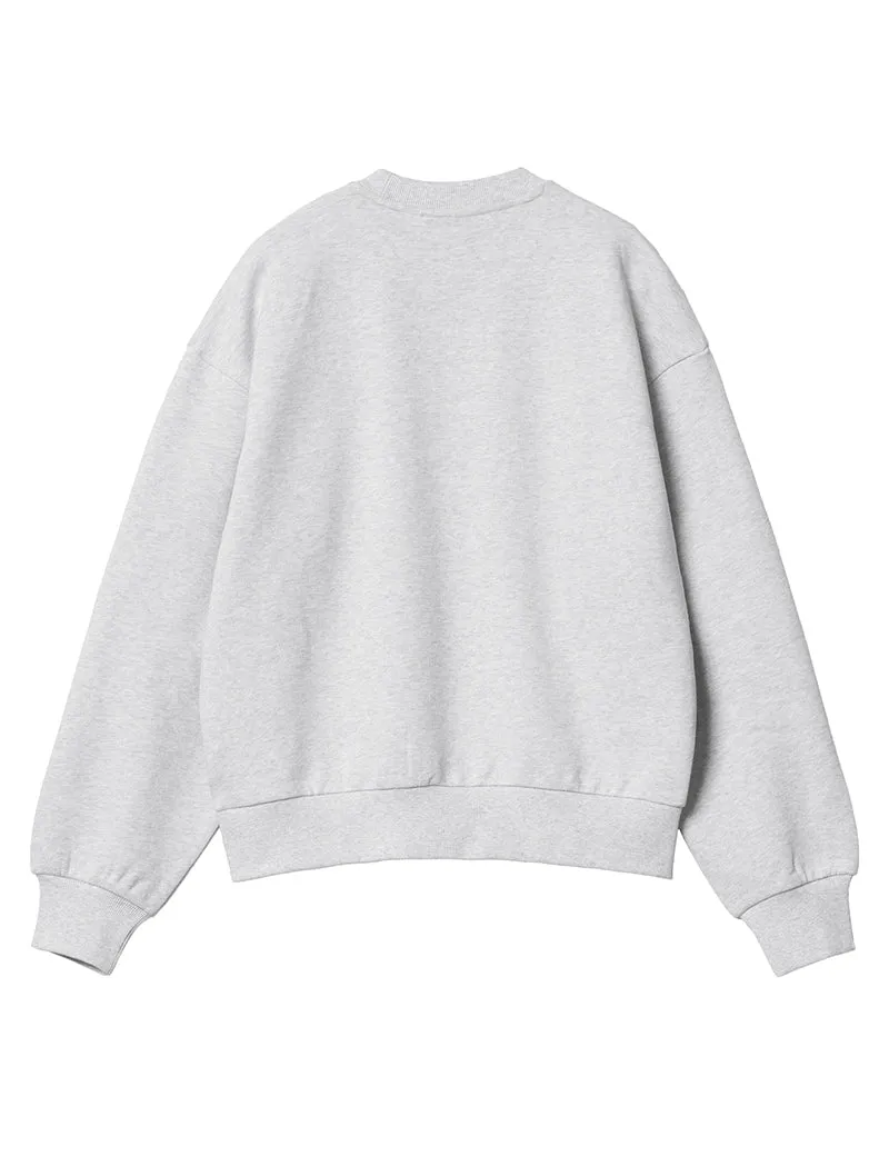 Carhartt WIP Womens Casey Sweatshirt Ash Heather / Silver