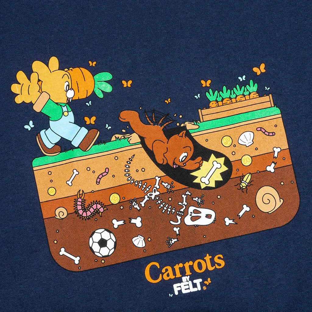 Carrots by Backyard Tee - Navy