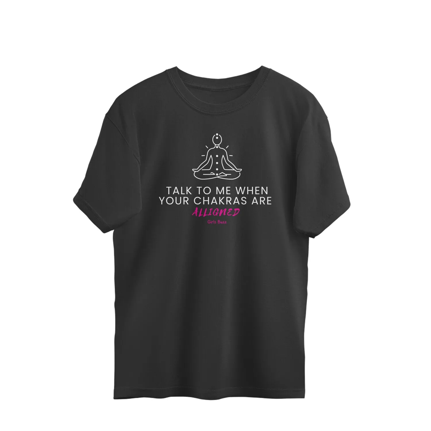 Chakras Aligned Oversized Yoga Tee