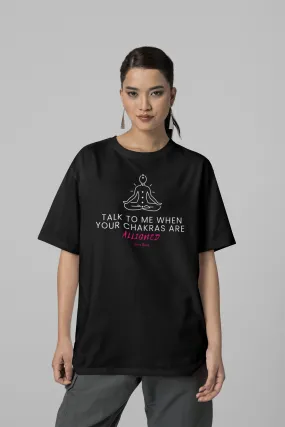 Chakras Aligned Oversized Yoga Tee