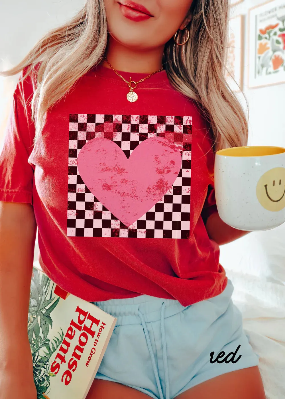 Checkered Heart T-Shirt