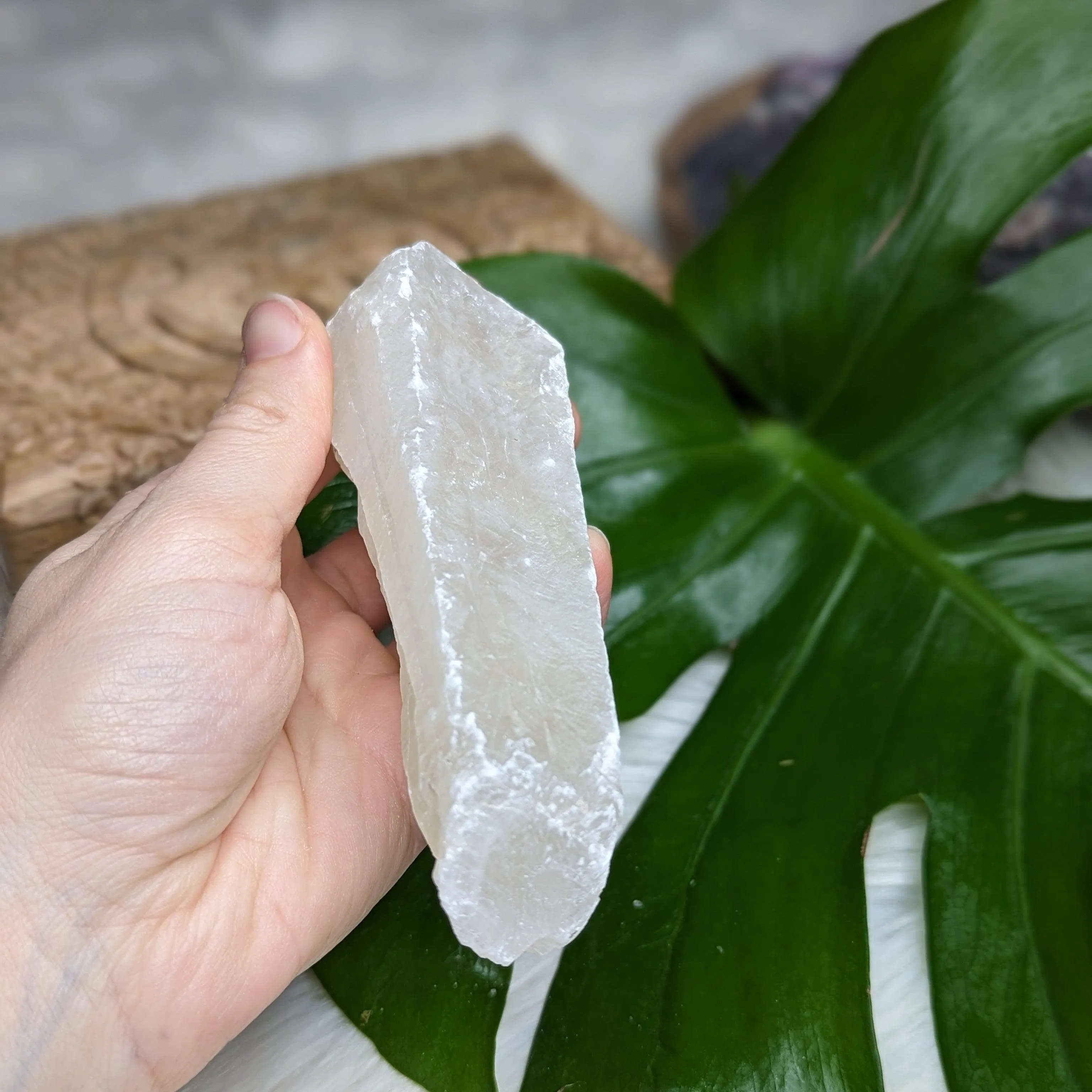 Chunk of Ice White Calcite Specimen from Mexico