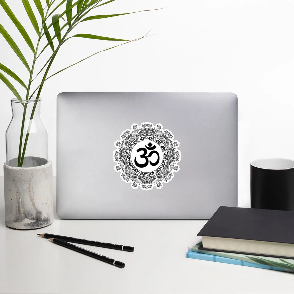 Circular Om Serenity Bubble-free stickers