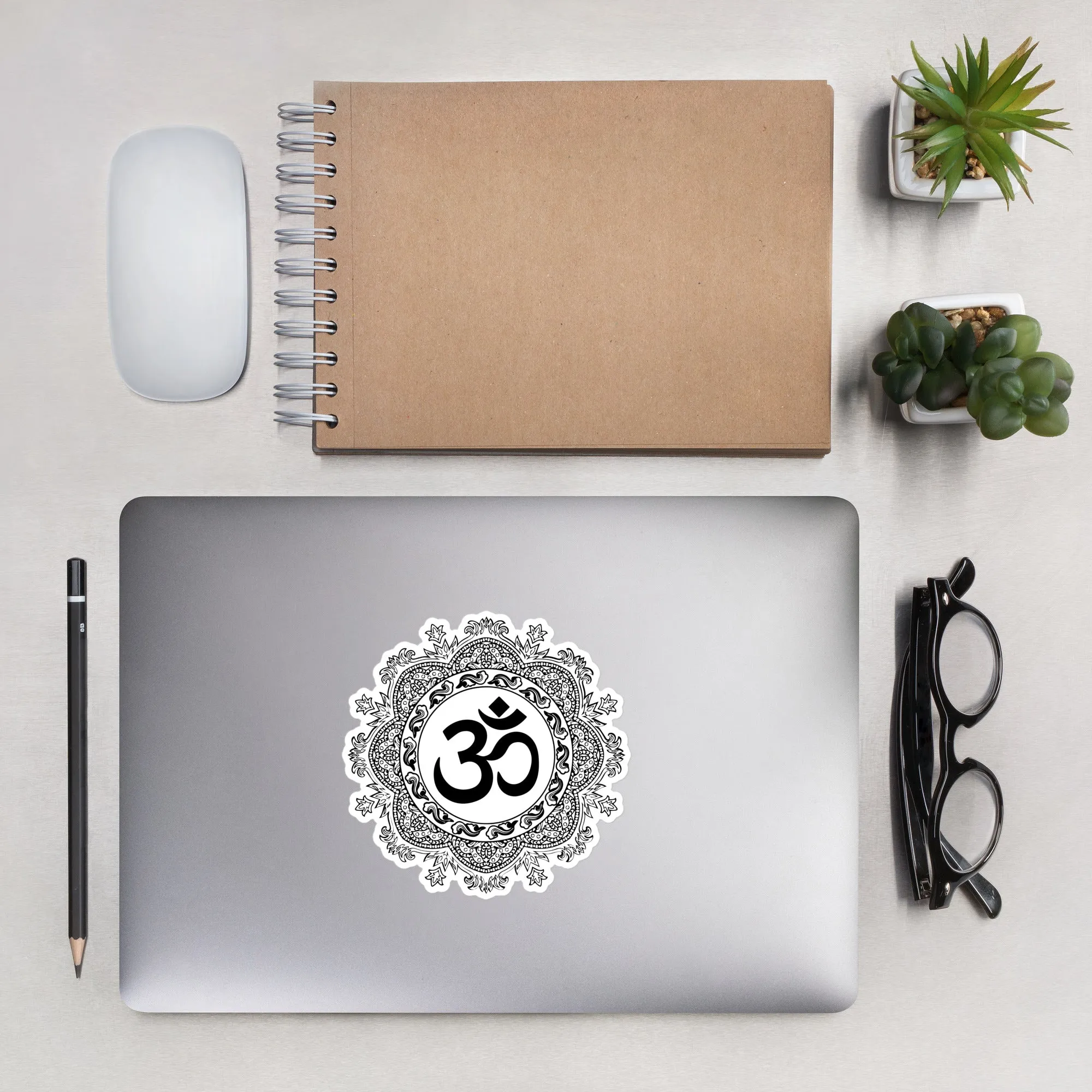 Circular Om Serenity Bubble-free stickers