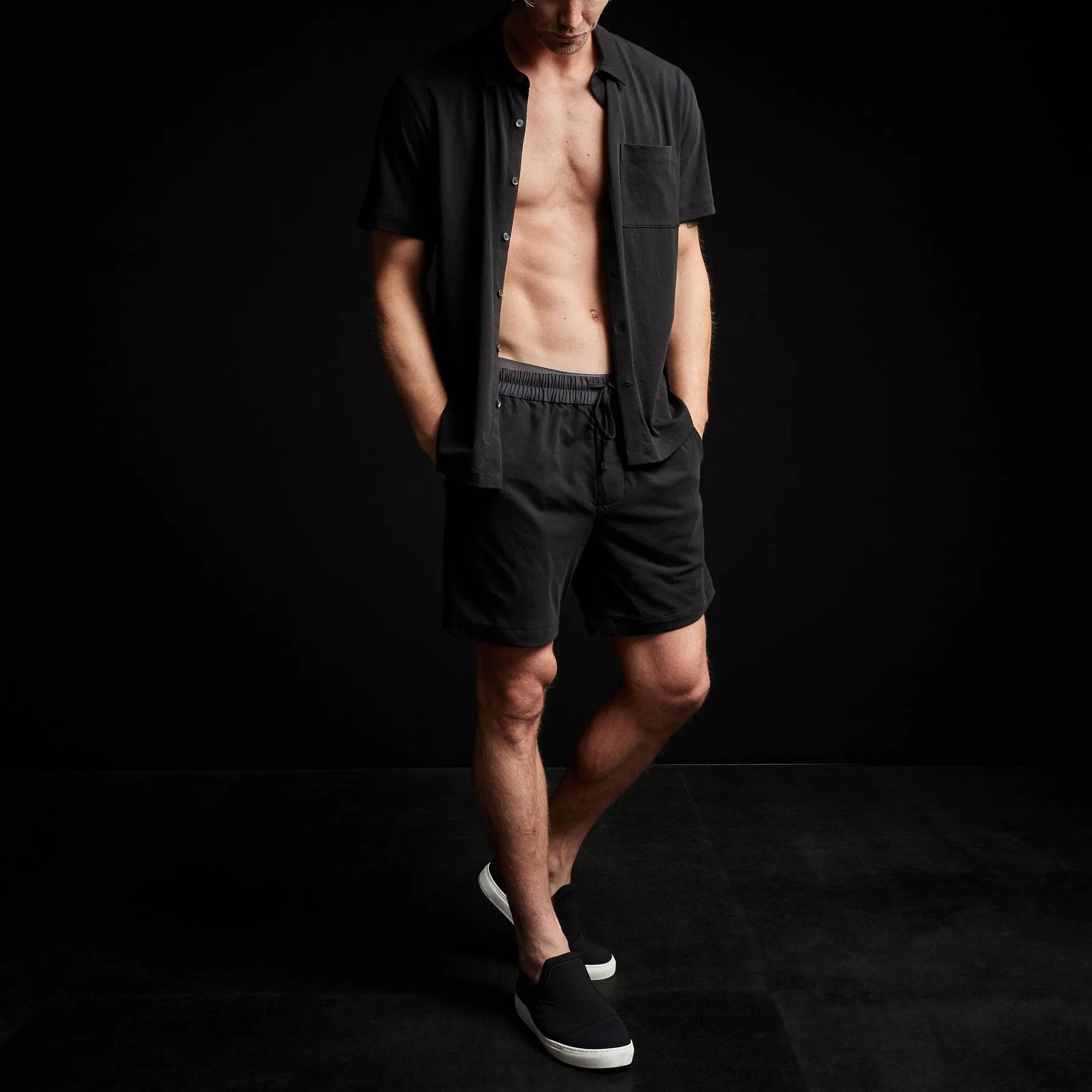 Clean Finish Jersey Short - Black