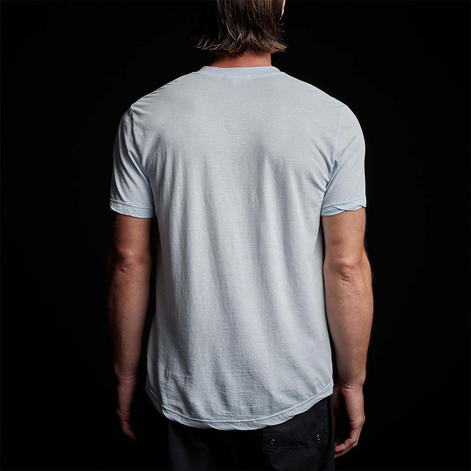 Clear Jersey V Neck - Memory Pigment