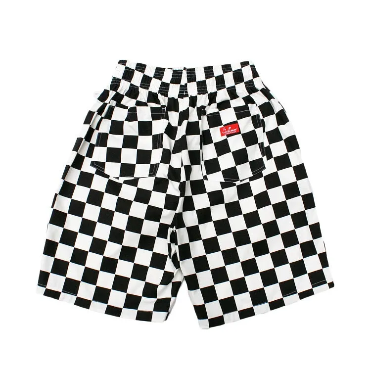 Cookman Chef Short Pants - Checker : Black