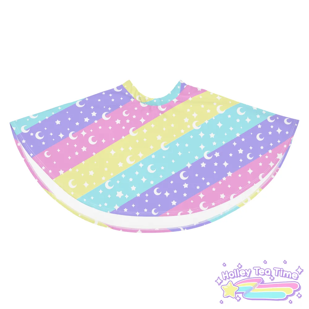 Cosmic Rainbow Skater Skirt