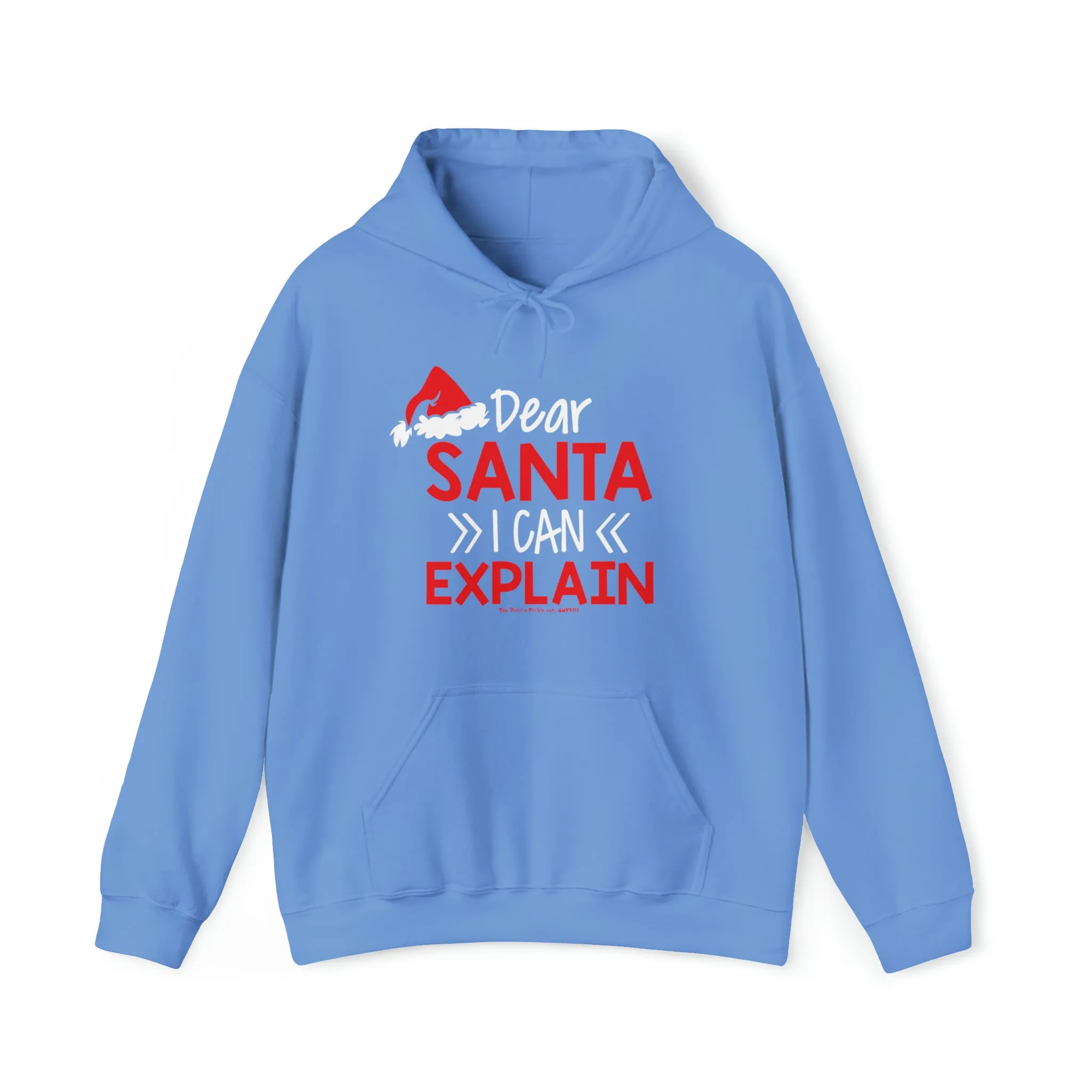 Dear Santa I Can Explain Hooded Sweatshirt