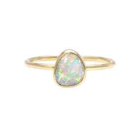 Dreamscape No. 12 Gold Crystal Opal Ring