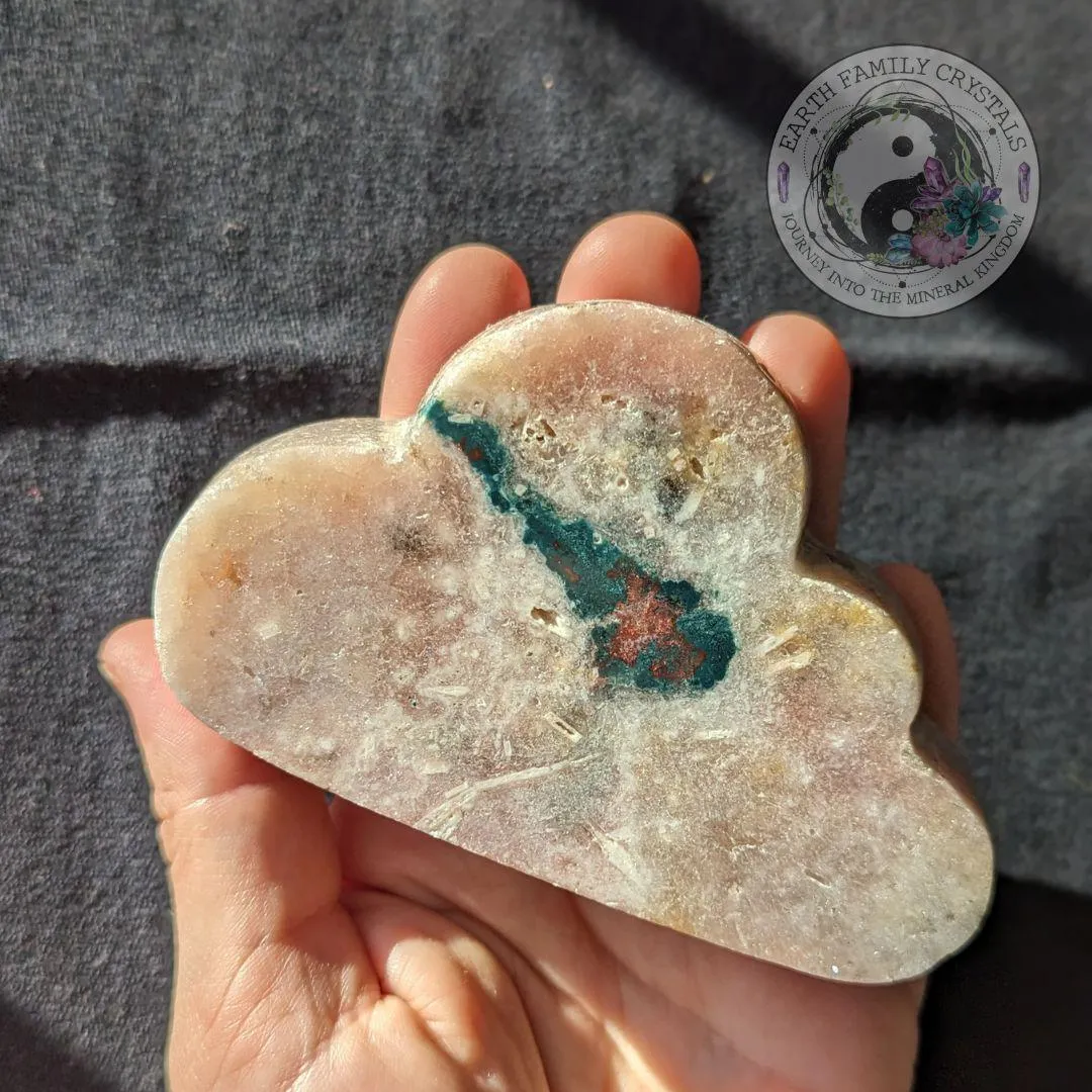 Dreamy Pink Amethyst Cloud with Chlorite Vein ~Sweet Dreams