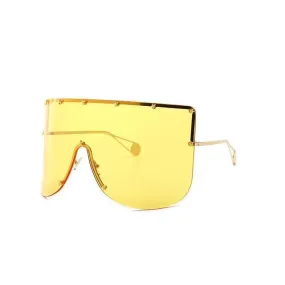 Elaiza Oversized Sunglasses - Gold Yellow