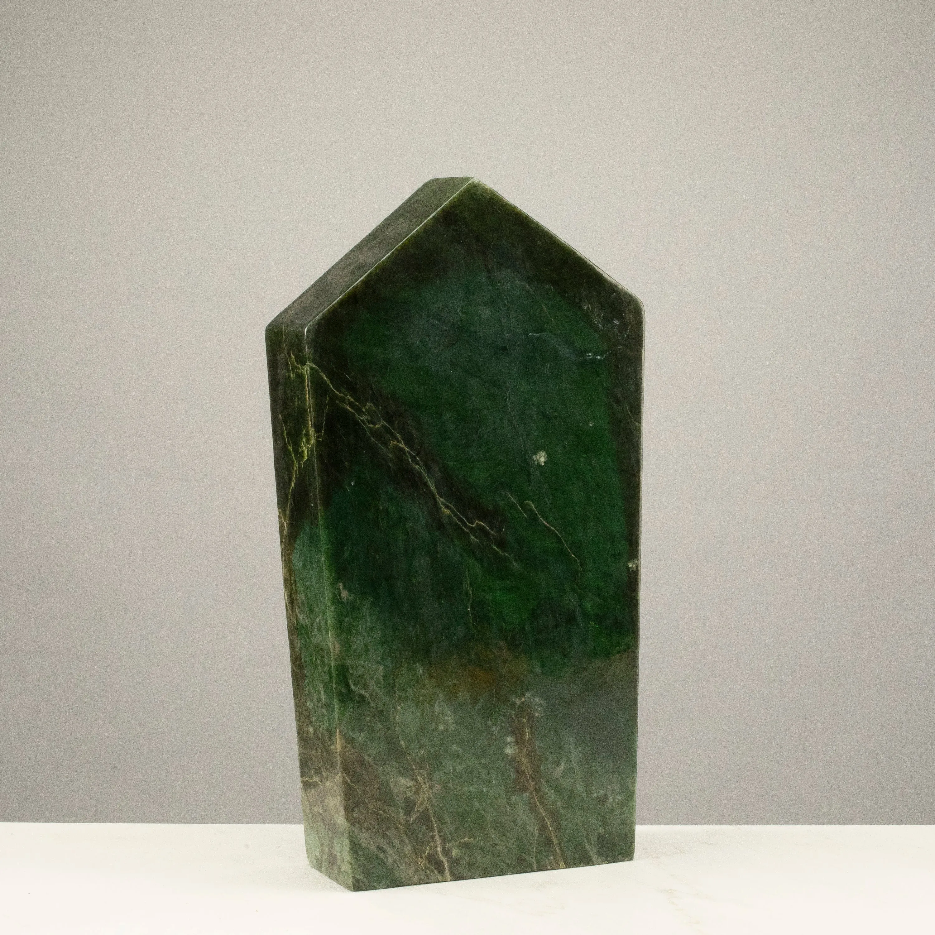 Freeform Nephrite Jade Tower from Afghanistan - 15.5 / 31 lbs