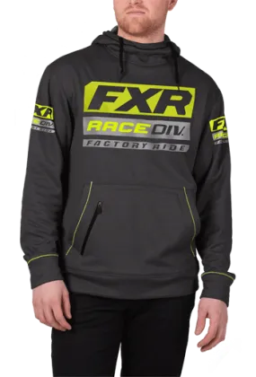 FXR Race Division Tech Pullover Fleece Charcoal/Hi-Vis