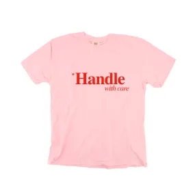 *Handle With Care - Tee (Pale Pink)